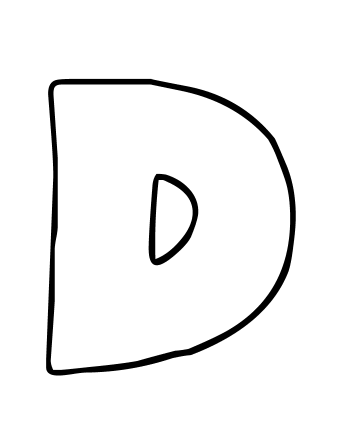 Bubble Letter D