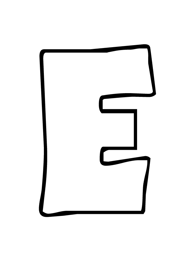 Bubble Letter E