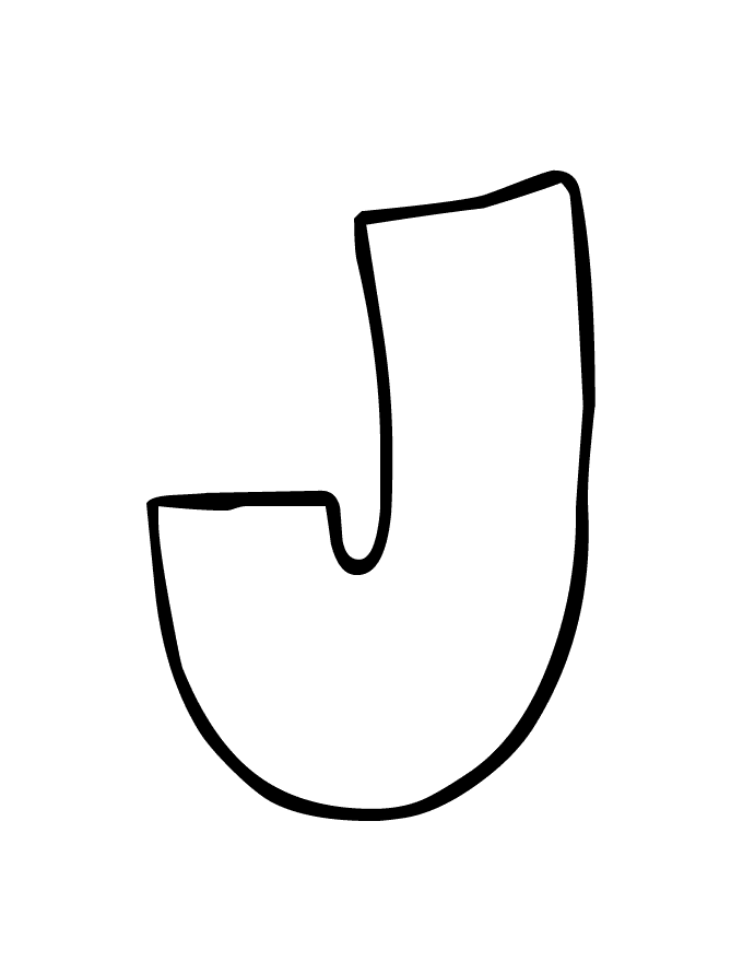 Bubble Letter J