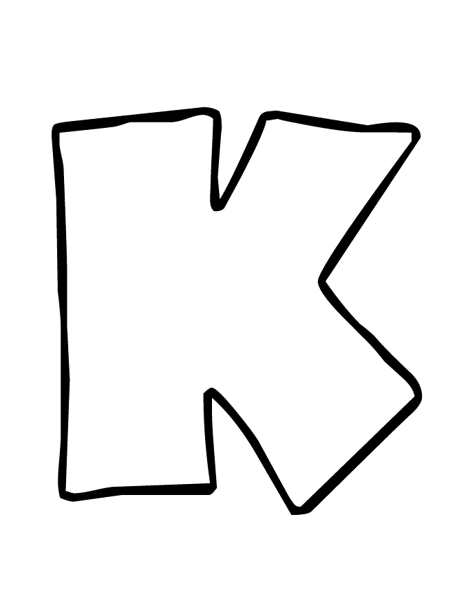 Bubble Letter K