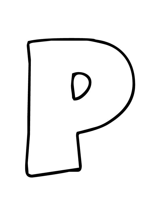 Bubble Letter P