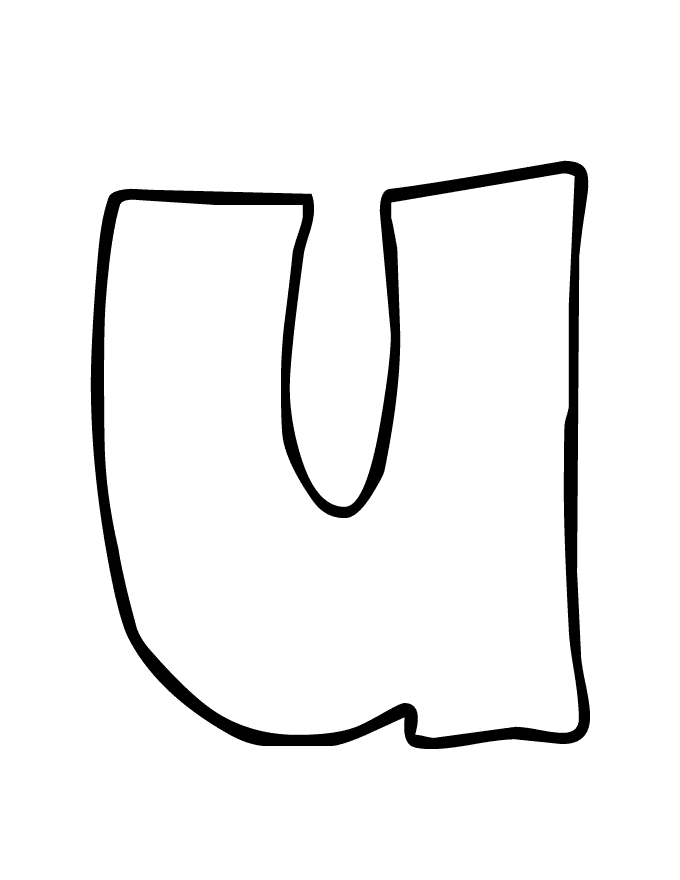 Bubble Letter U
