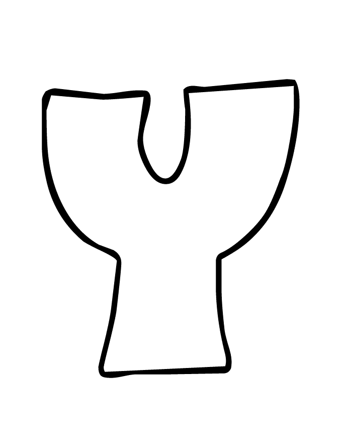 Bubble Letter Y