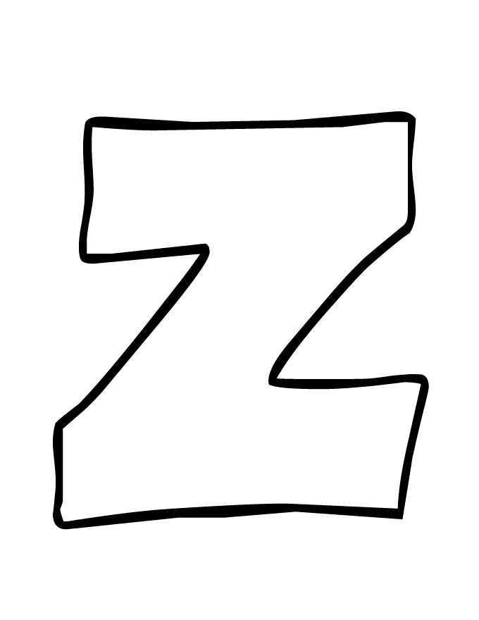 Bubble Letter Z